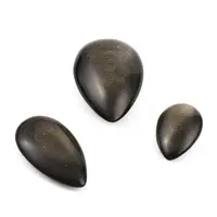 Natural Golden Sheen Obsidian Beads