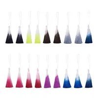 27Pcs 9 Colors Polyester Tassel Big Pendants