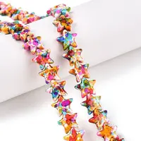 Spray Painted Synthetic Turquoise Beads Strands