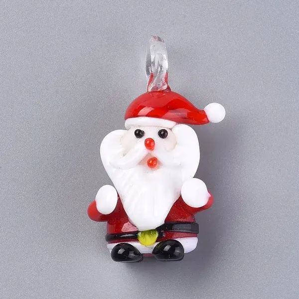 Christmas Handmade Lampwork Pendants