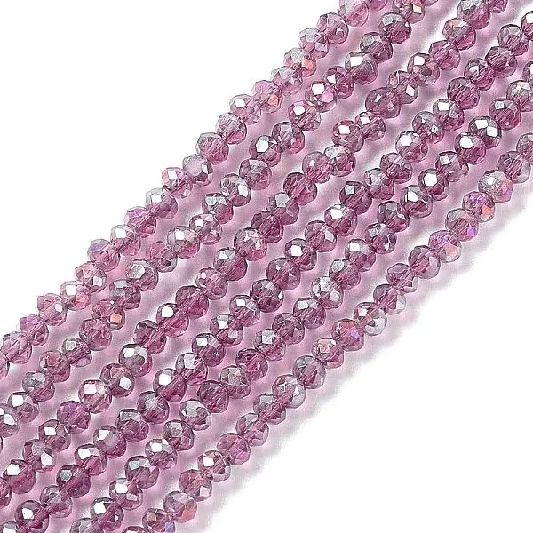 Electroplate Glass Beads Strands