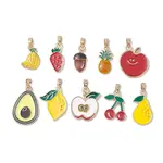 Fruit Alloy Enamel Pendants