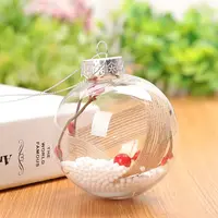Transparent Plastic Fillable Ball Pendants Decorations