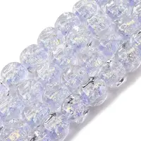 Handmade Foil Lampwork Beads Strands