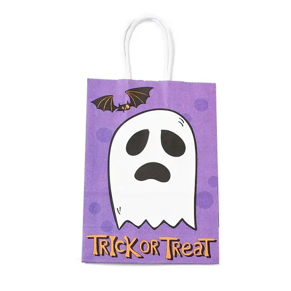 Halloween Theme Kraft Paper Gift Bags