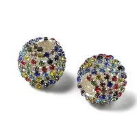 Sparkle Glass Rhinestone Round Beads