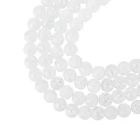 Synthetic Crackle Quartz Beads Strands