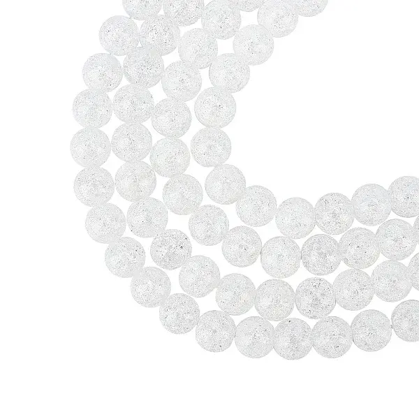 Synthetic Crackle Quartz Beads Strands