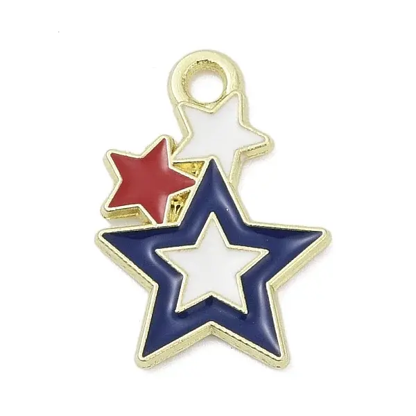 Independence Day Alloy Enamel Pandants