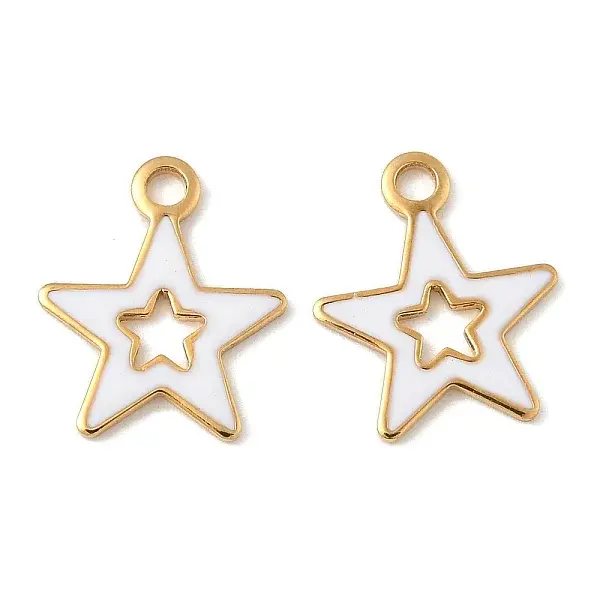 304 Stainless Steel Enamel Charms