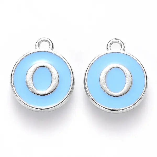 Platinum Plated Alloy Enamel Charms