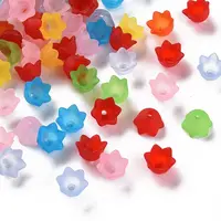Transparent Acrylic Beads Caps