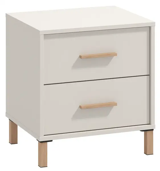 Noční stolek katharos - béžová/dub artisan