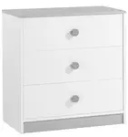 Zásuvková komoda spencer - bílá/šedá
