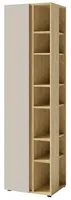 Vysoká policová skříňka hailee - béžová/dub olejovaný