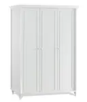 Šatní skříň 3d s osvětlením luxor - bílá