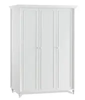 Šatní skříň 3d s osvětlením luxor - bílá