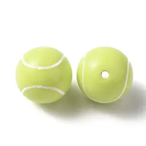 Sport Theme Opaque Resin Beads