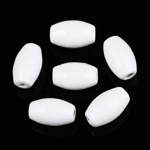 Spray Painted Schima Wood Beads