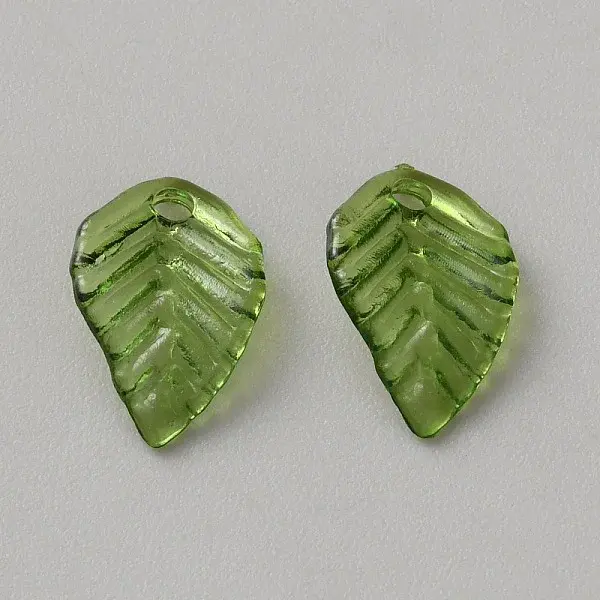 100Pcs Transparent Acrylic Charms