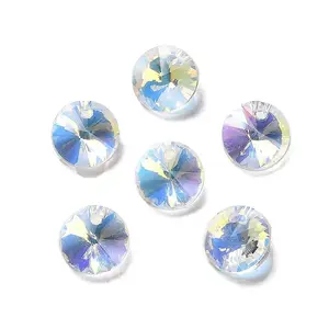 100Pcs Transparent Glass Pendnats