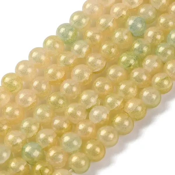 Baking Painted Crackle Glass Bead Strands