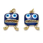Rack Plating Brass Enamel Pendants