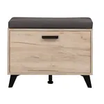 Lavice do předsíně taylor - dub šedý/černá