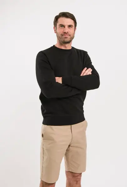 Pánská mikina bez kapuce Be Lenka Essentials - Black