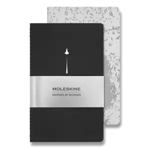Sešity Moleskine NASA-inspired - L, čisté, 2 ks