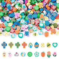 Easter Themes Handmade Polymer Clay Beads
