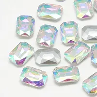 Pointed Back Glass Rhinestone Cabochons