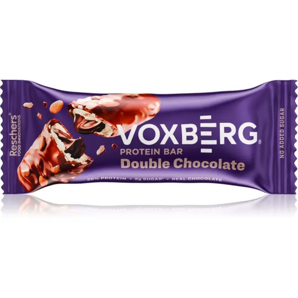 Voxberg Proteinová tyčinka proteinová tyčinka bez cukru příchuť Double Chocolate 50 g