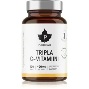 Puhdistamo Triple Vitamin C podpora imunity 120 cps