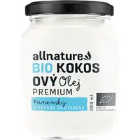Allnature Kokosový olej panenský BIO olej v BIO kvalitě 200 ml