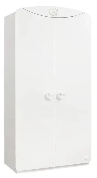Dvoudvéřová šatní skříň chloe - bílá