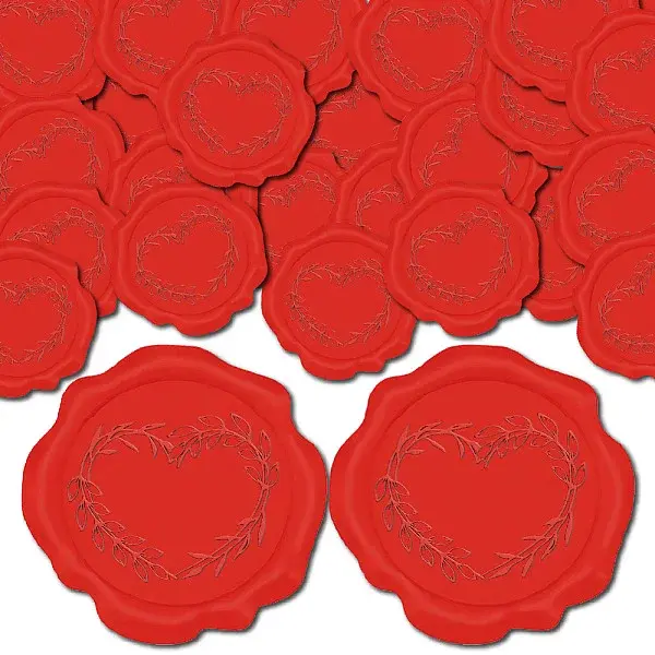 50Pcs Adhesive Wax Seal Stickers