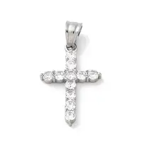 304 Stainless Steel Cubic Zirconia Pendants