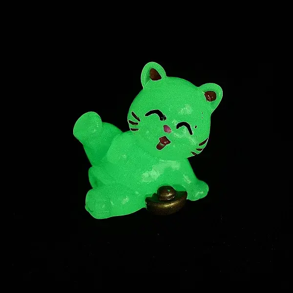 Luminous Resin Lucky Cat Display Decorations