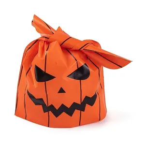 100Pcs Rabbit Shaped Halloween Candy Plastic Bags