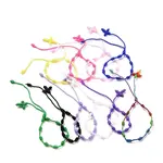 Polyester Braided Knot and Cross Cord Bracelet
