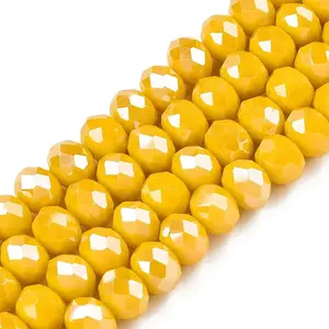 Electroplate Glass Beads Strands