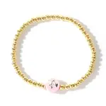 Christmas Brass Beaded Stretch Bracelets