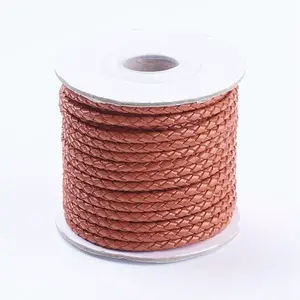 Round Braided Cowhide Cords
