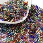 Baking Paint Glass Round Bugle Beads