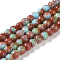 Baking Paint Glass Bead Strands
