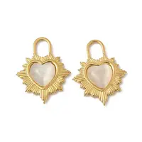 304 Stainless Steel Cat Eye Pendants