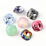 Faceted Square Glass Pointed Back Rhinestone Cabochons