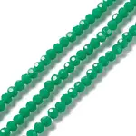 Faceted(32 Facets) Glass Beads Strands