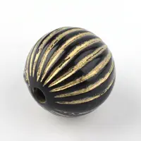 Round Plating Acrylic Beads